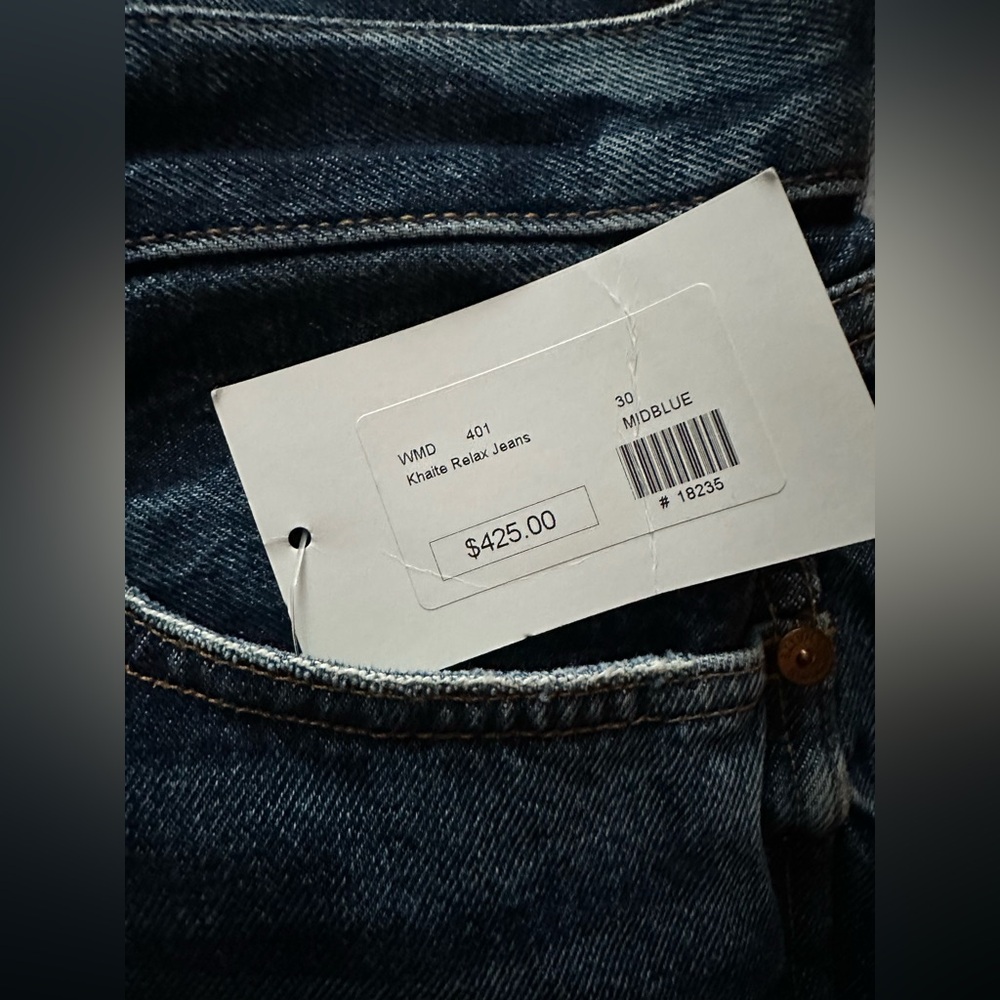KHAITE Kyle Jeans Tucson Blue Sz 30 NEW - Picture 10 of 13